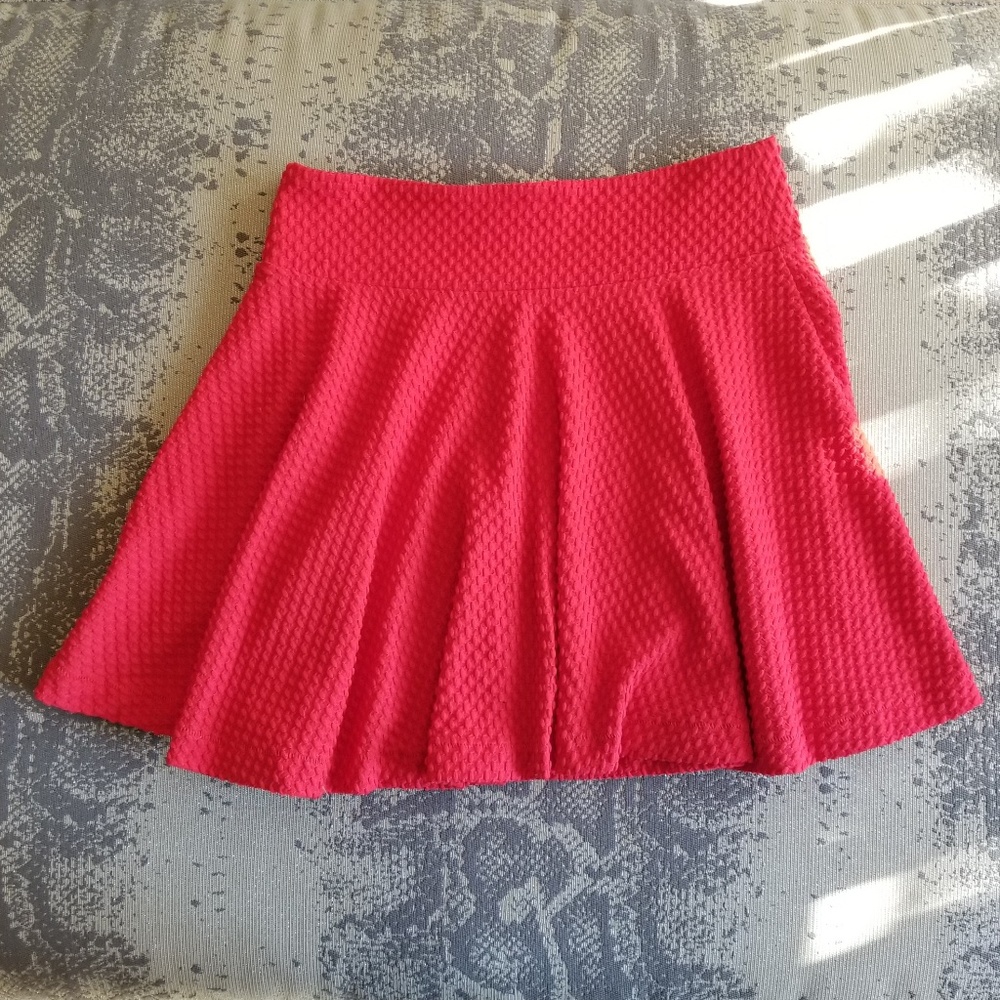 Red Circle/Skater Skirt